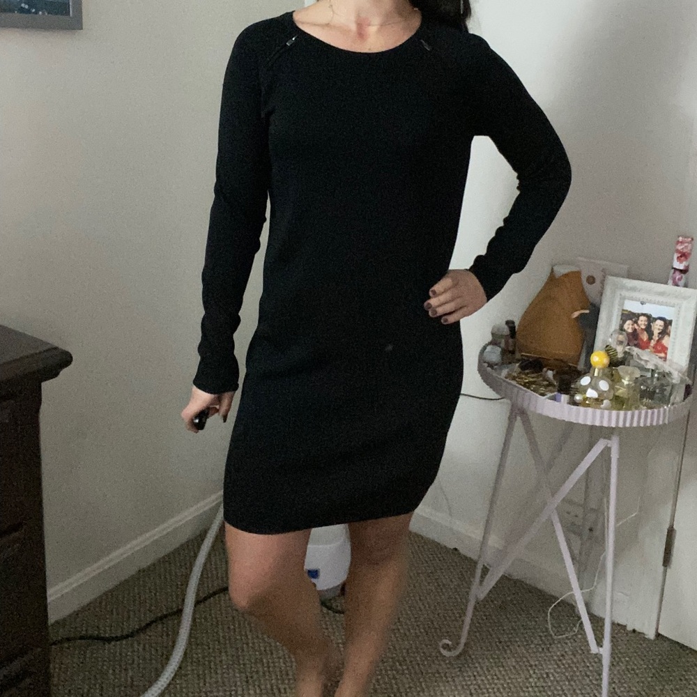 Hardly worn black long sleeve dress